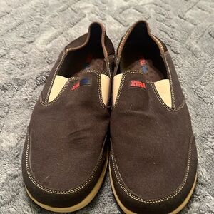 Xtratuf slip on shoes. Size 14. Brown